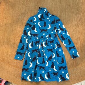 Mini Boden Cat and Moons Dress! Size 5-6